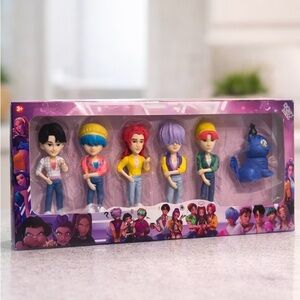 KPOP Demon Hunters The Saja Boys Figure Set w/ Cat New in Box